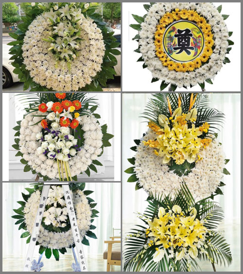 山东济宁金乡县鱼山街道崔口村花圈速递